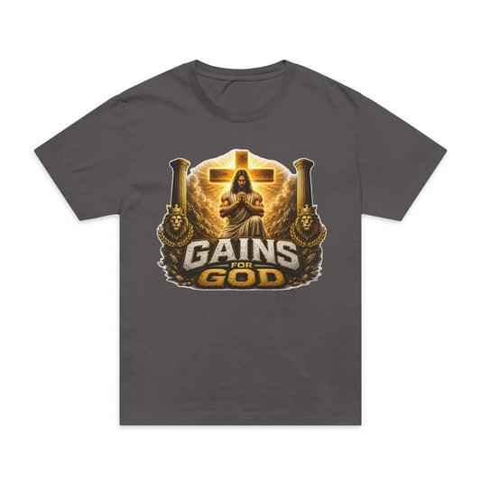 Gains for God T-Shirt — Faith & Fitness Workout Tee