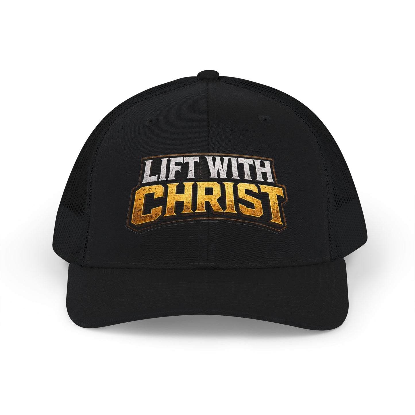 Lift With Christ Snapback Trucker Cap — Christian Fitness Baseball Hat