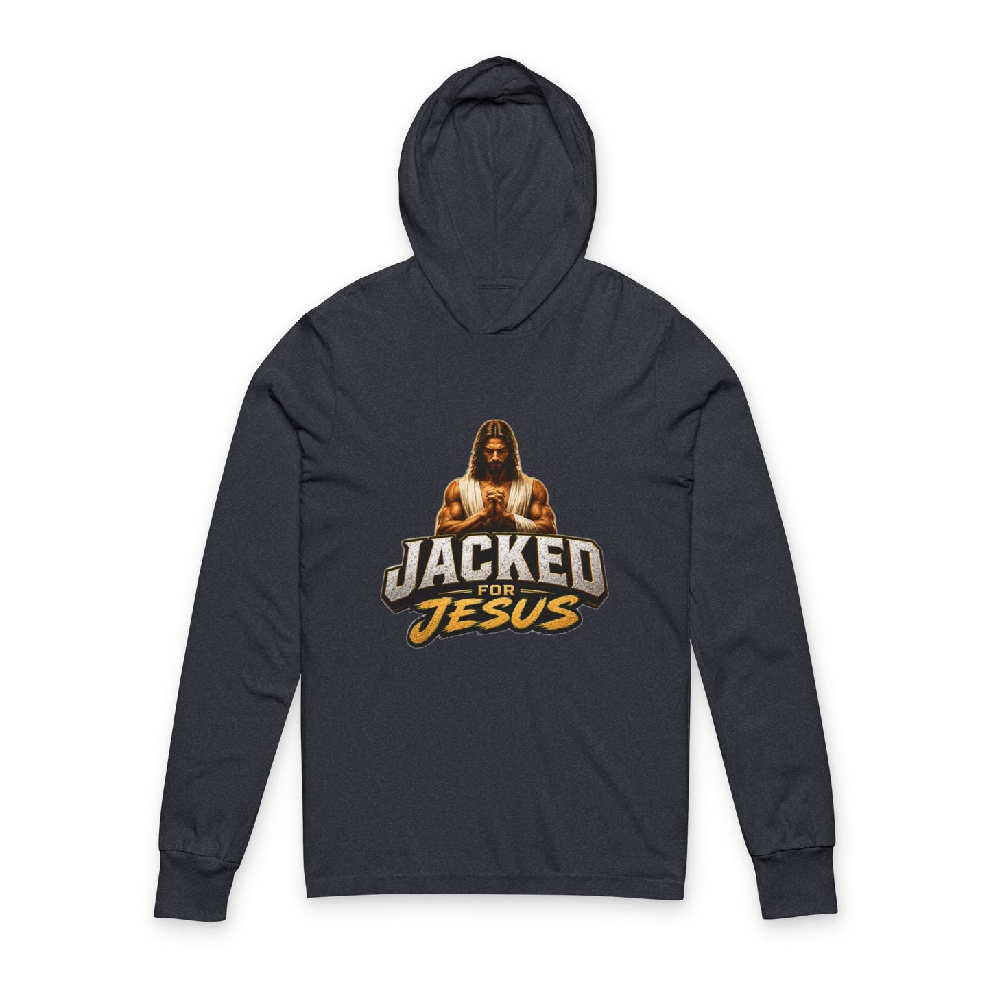 Jacked for Jesus Hooded Long Sleeve Tee