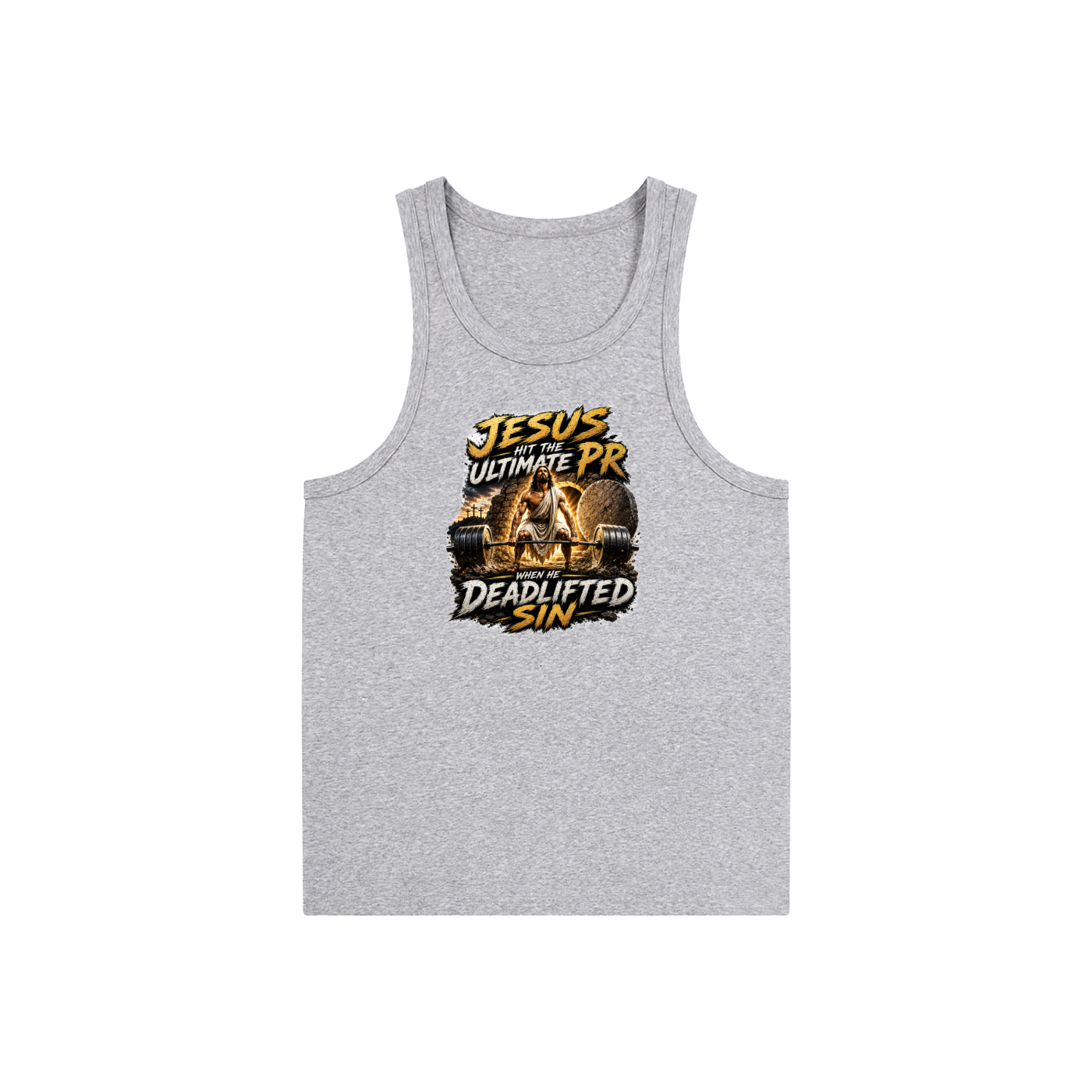 Jesus Deadlifted Sin Essential Performance Tank Top