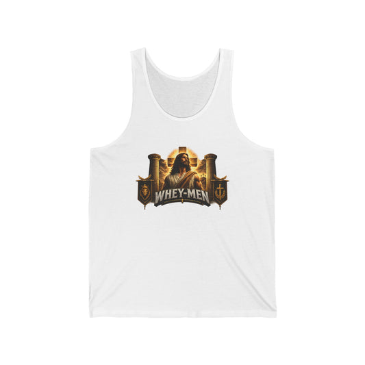 Whey-Men Gym Tank Top – Vintage Fitness Protein Humor Tank