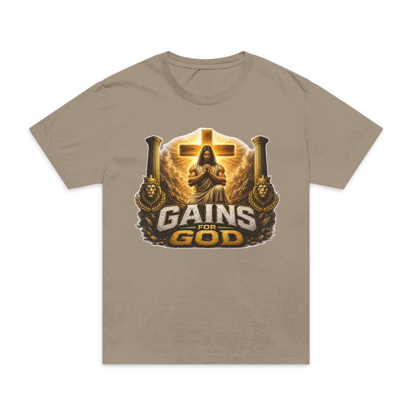 Gains for God T-Shirt — Faith & Fitness Workout Tee
