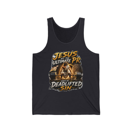 Jesus Deadlifted Sin Tank Top
