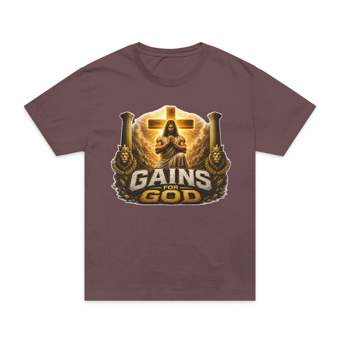 Gains for God T-Shirt — Faith & Fitness Workout Tee