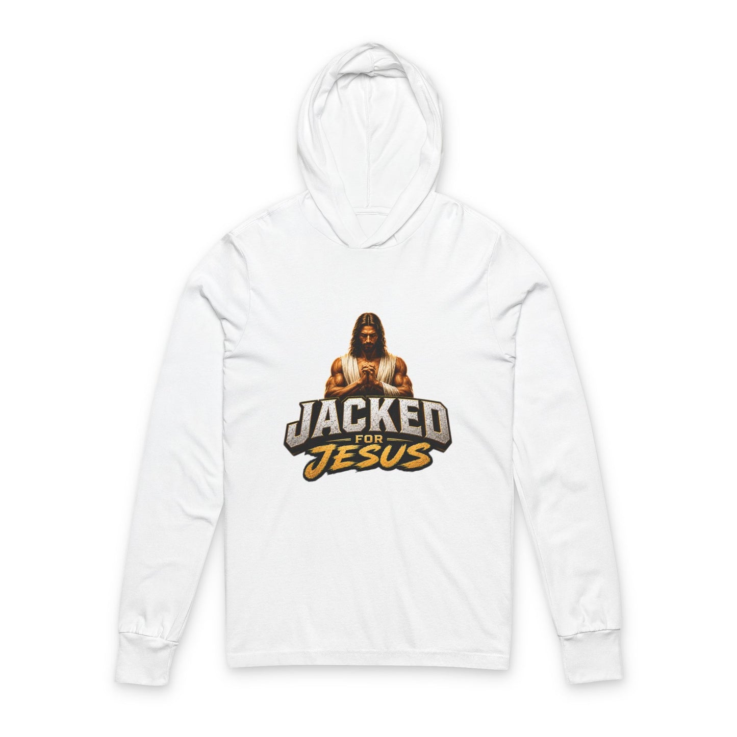 Jacked for Jesus Hooded Long Sleeve Tee