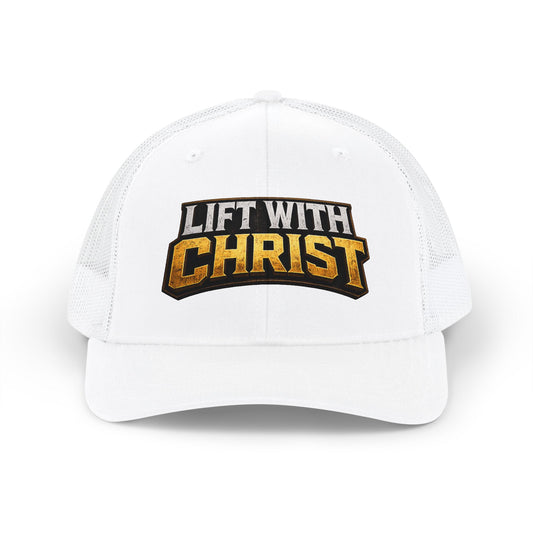Lift With Christ Snapback Trucker Cap — Christian Fitness Baseball Hat