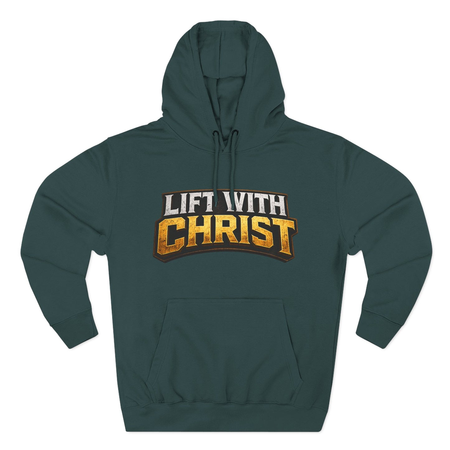 Lift With Christ Hoodie — Christian Fitness Graphic Hoodie