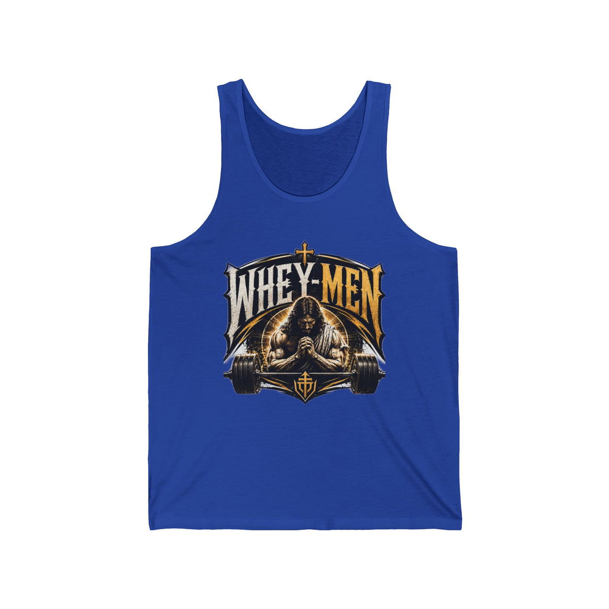 Whey-Men Gym Tank Top – Vintage Fitness Protein Humor Tank