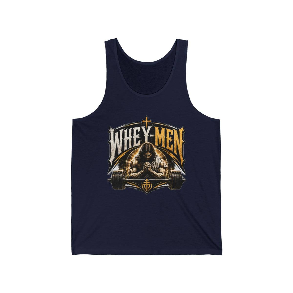 Whey-Men Gym Tank Top – Vintage Fitness Protein Humor Tank