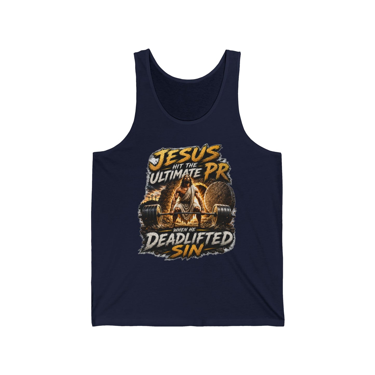 Jesus Deadlifted Sin Tank Top