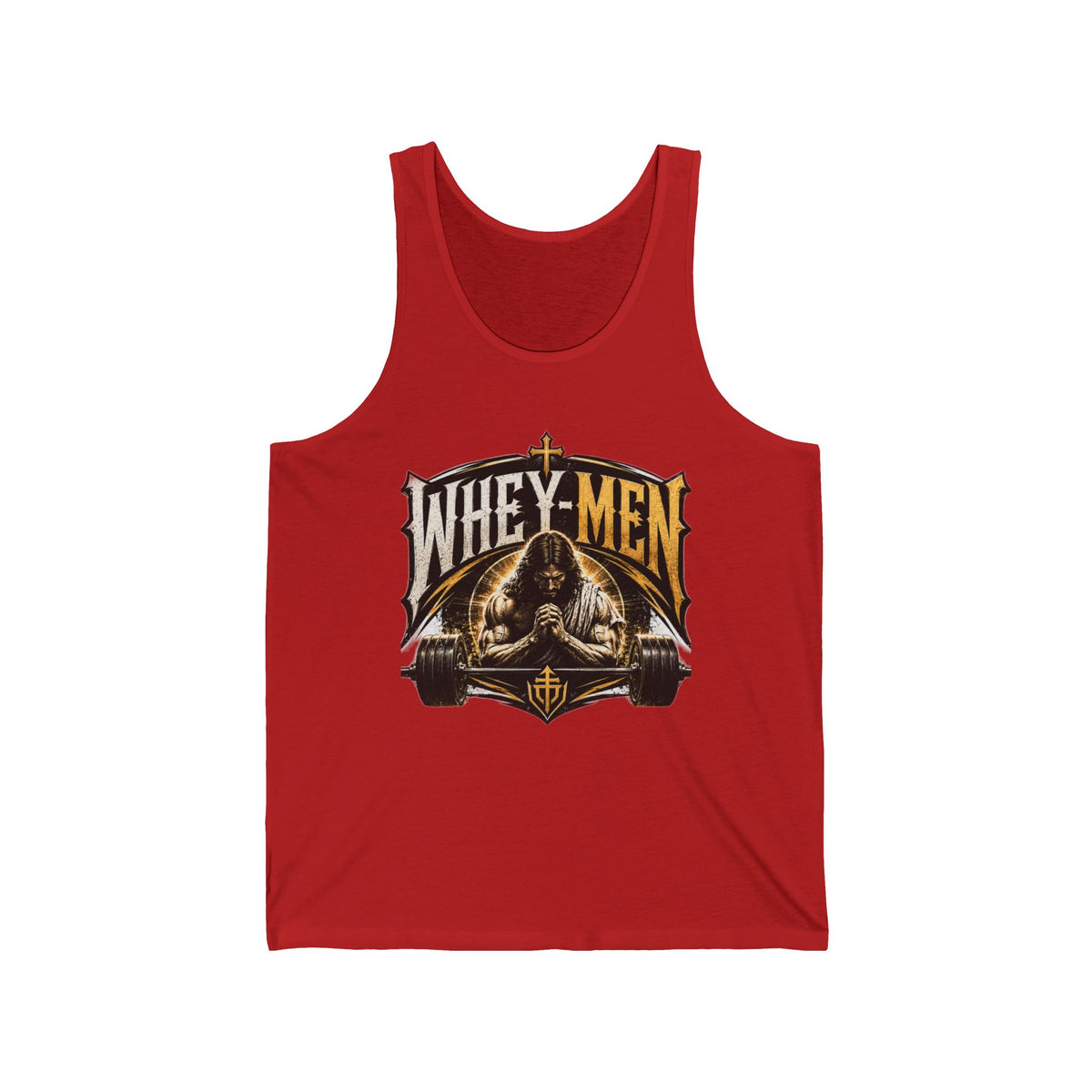 Whey-Men Gym Tank Top – Vintage Fitness Protein Humor Tank