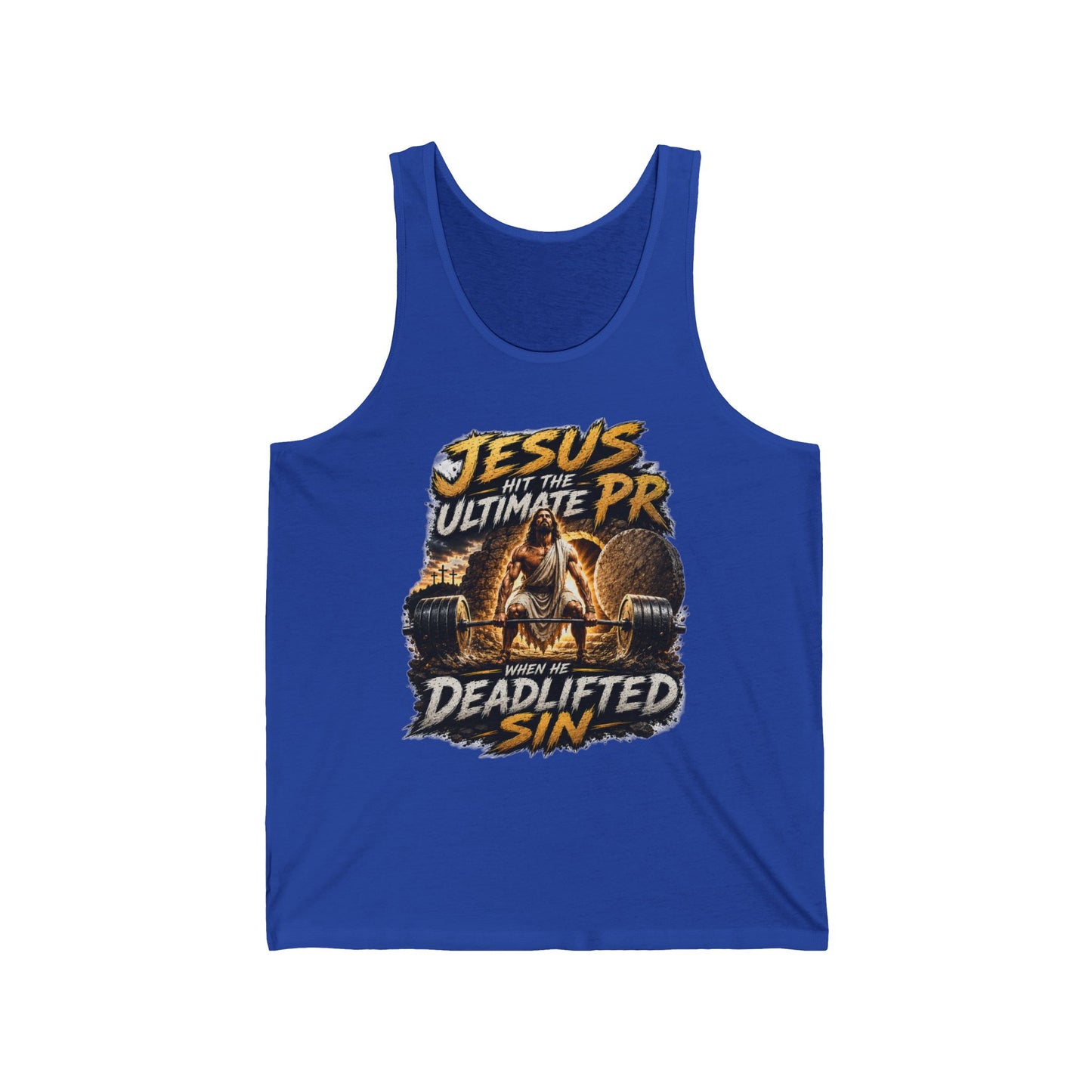 Jesus Deadlifted Sin Tank Top