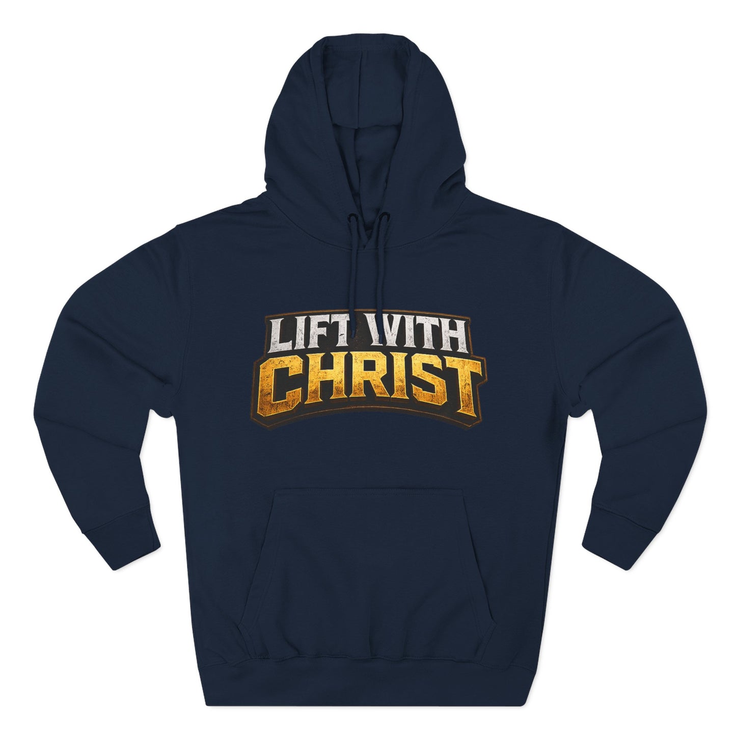 Lift With Christ Hoodie — Christian Fitness Graphic Hoodie