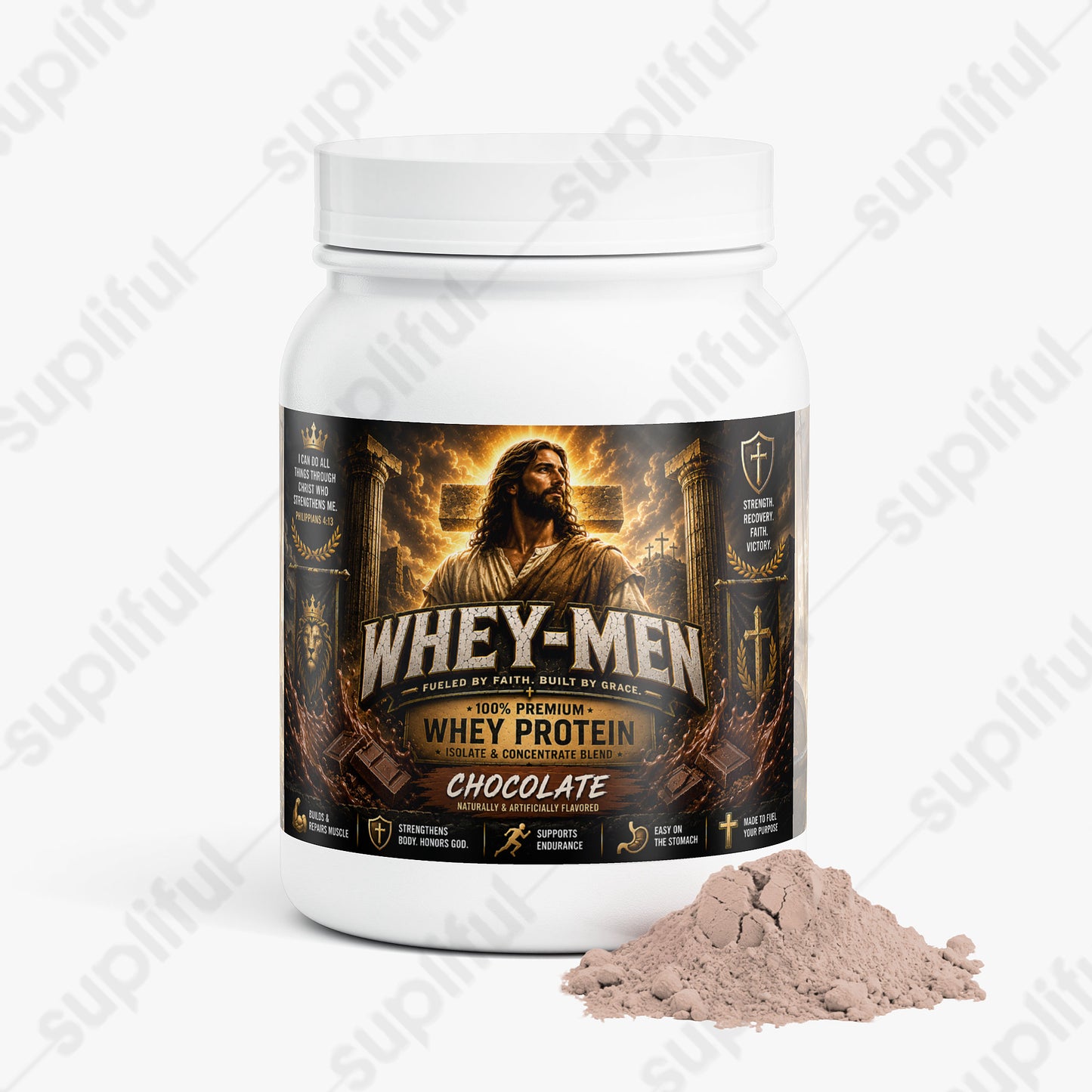 "Whey-Men" 100% Whey Protein Isolate (Chocolate)
