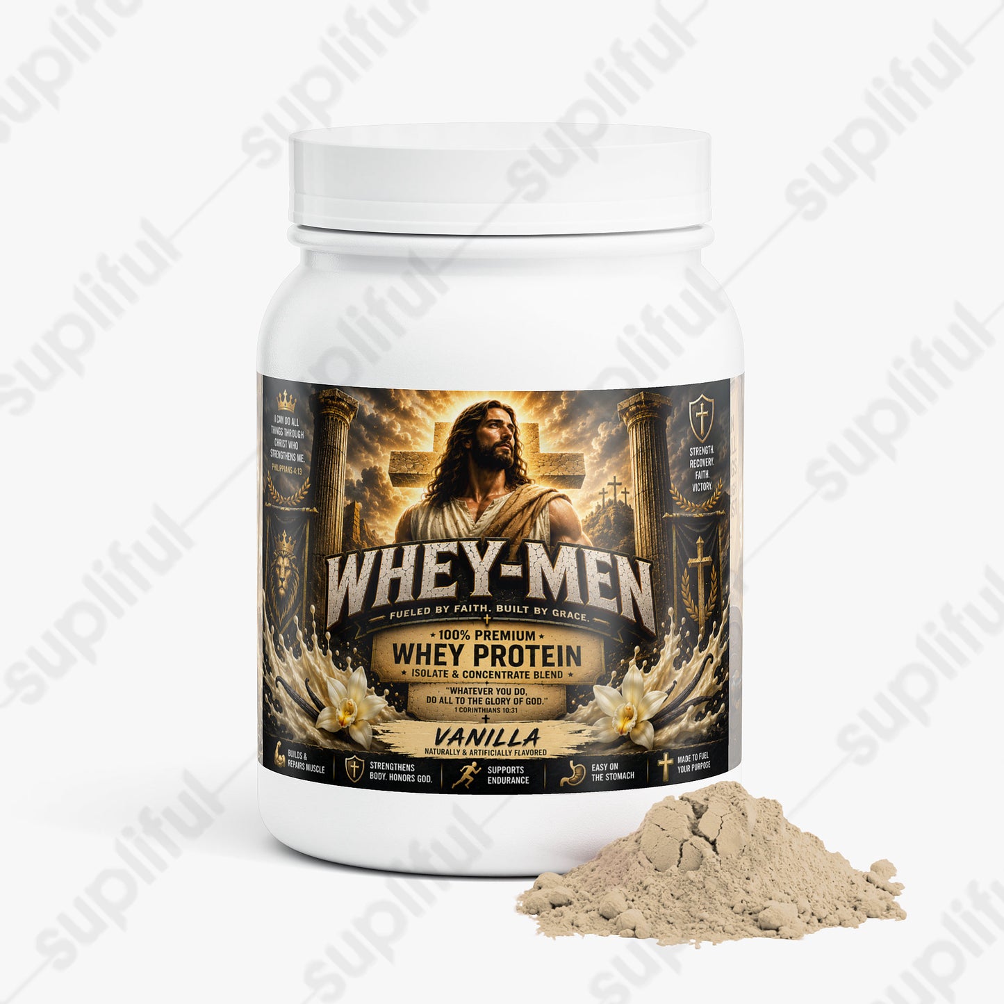 "Whey-Men" 100% Whey Protein Isolate (Vanilla)