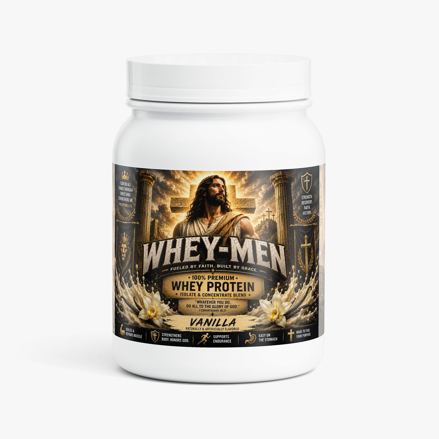 "Whey-Men" 100% Whey Protein Isolate (Vanilla)
