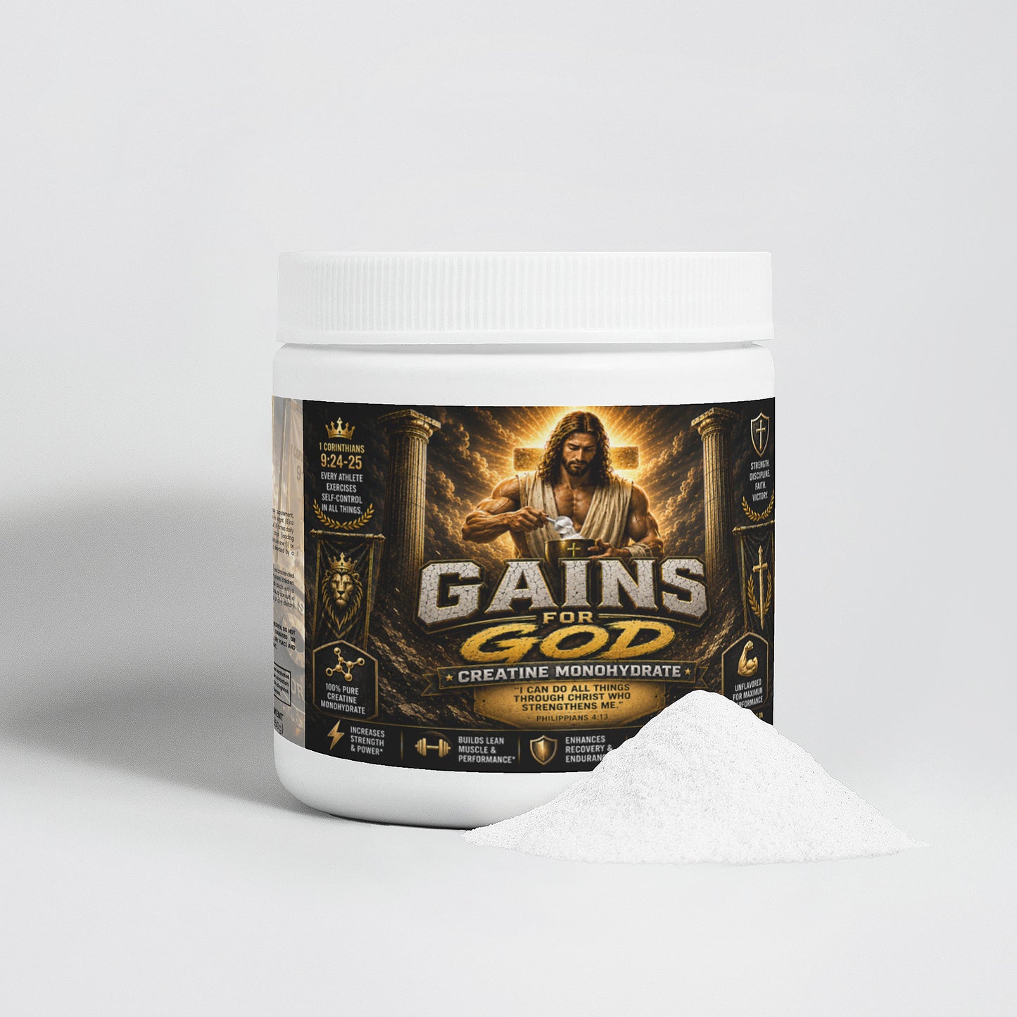 "Gains for God" Creatine Monohydrate