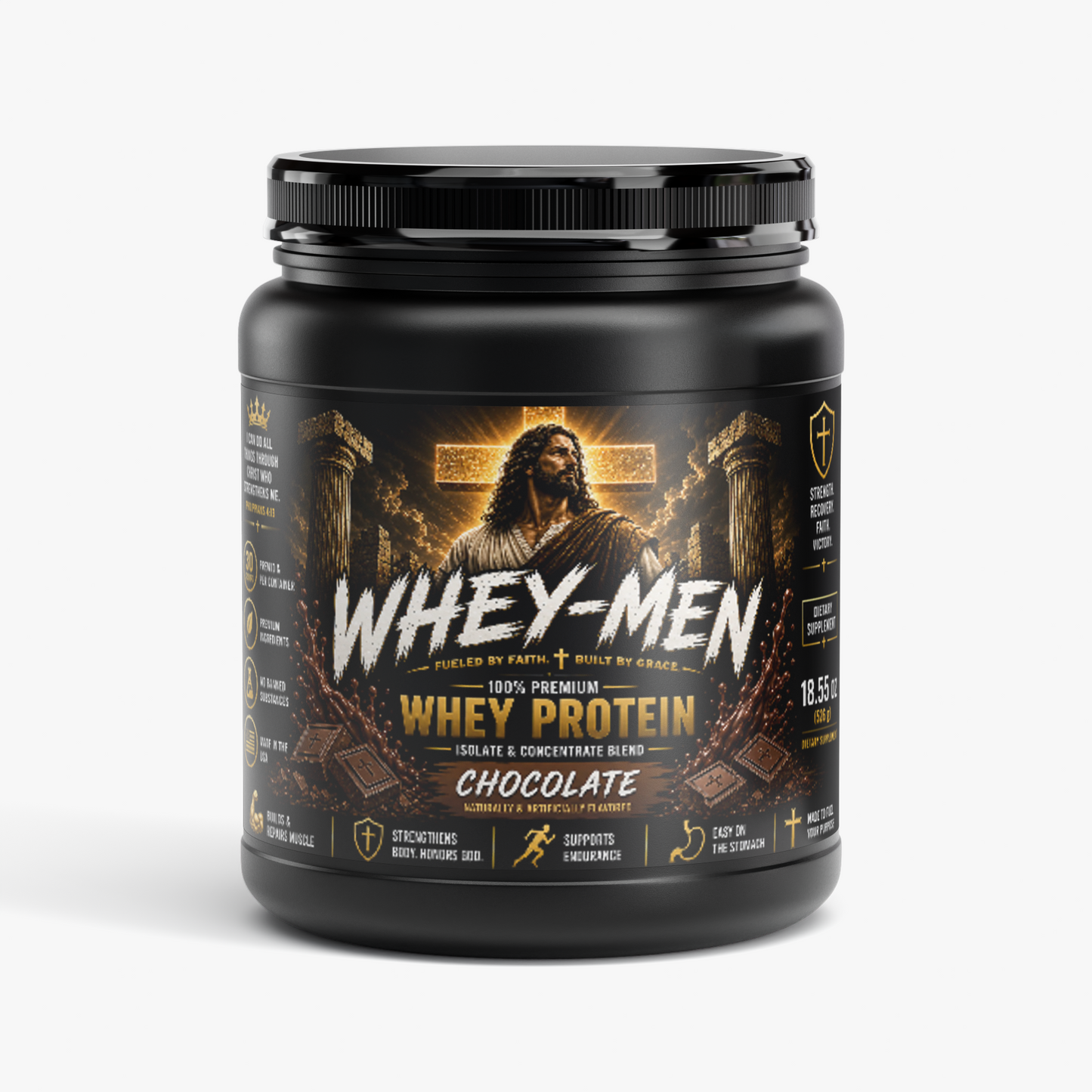 "Whey-Men" Performance Whey Protein Blend (Chocolate)
