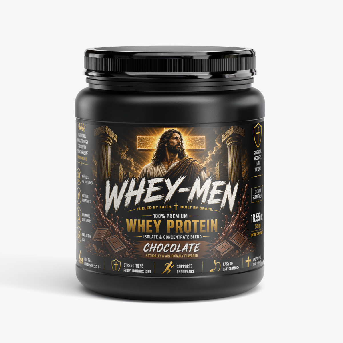 "Whey-Men" Performance Whey Protein Blend (Chocolate)