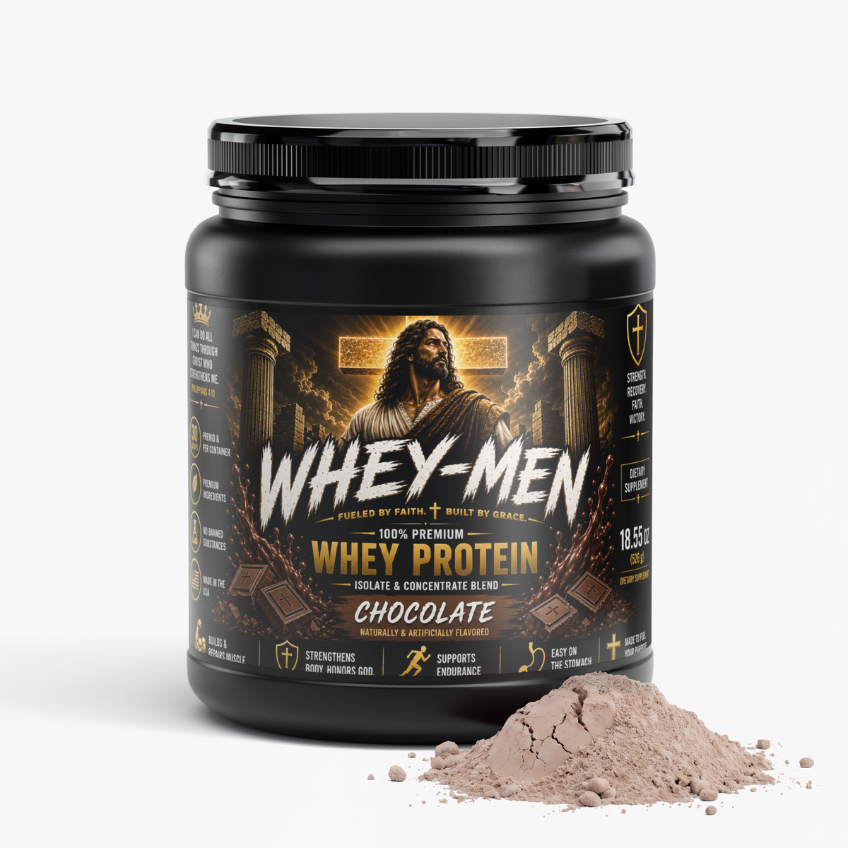 "Whey-Men" Performance Whey Protein Blend (Chocolate)