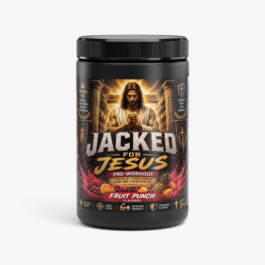 "Jacked For Jesus" Pre-Workout Powder (Fruit Punch)
