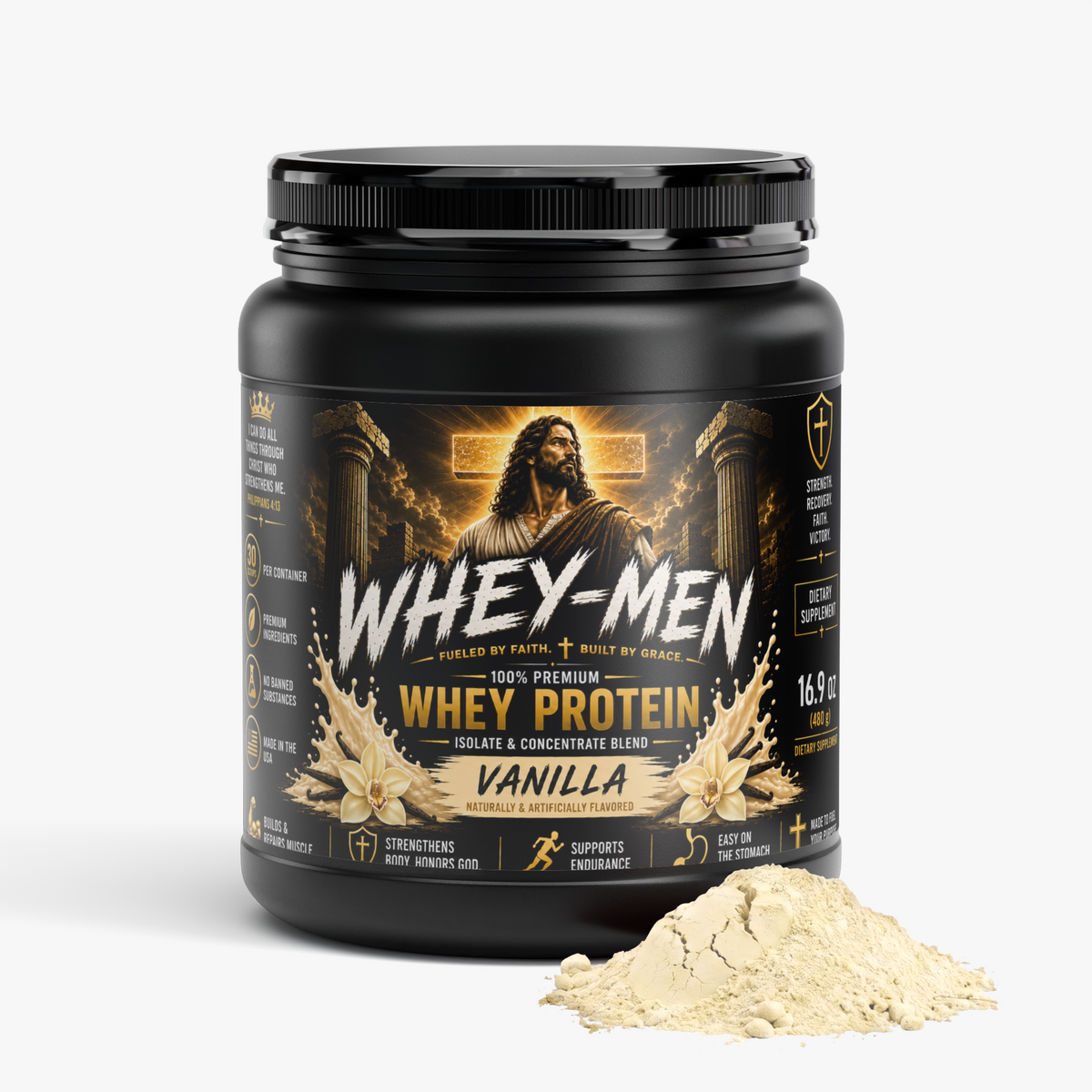 Whey-Men Performance Whey Protein Blend - 30 Scoops (Vanilla)