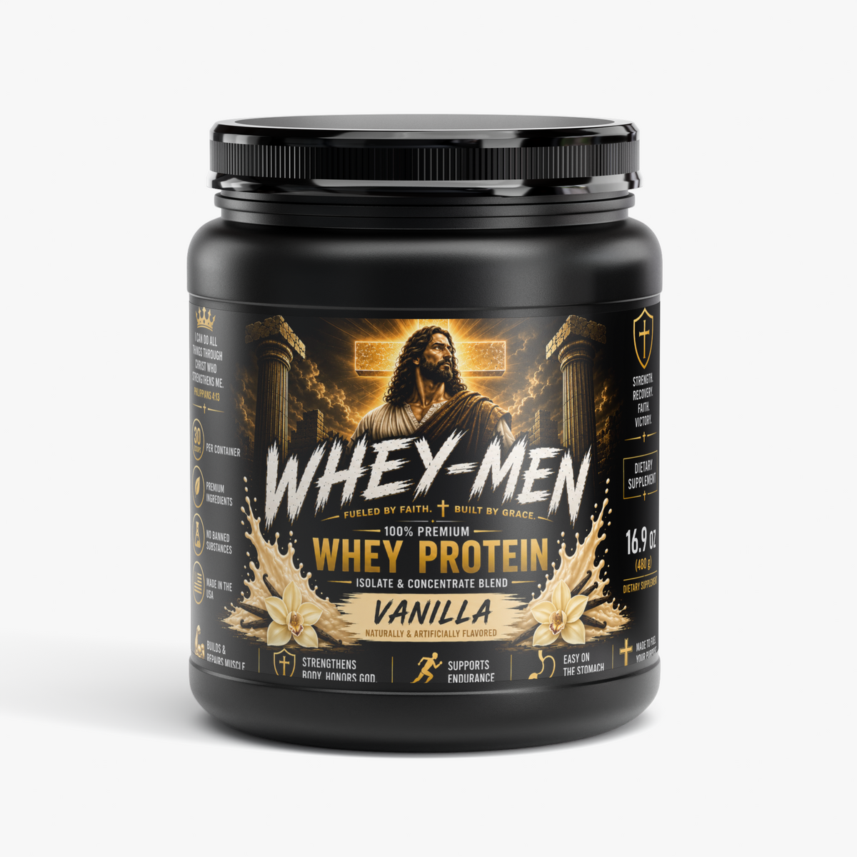 Whey-Men Performance Whey Protein Blend - 30 Scoops (Vanilla)