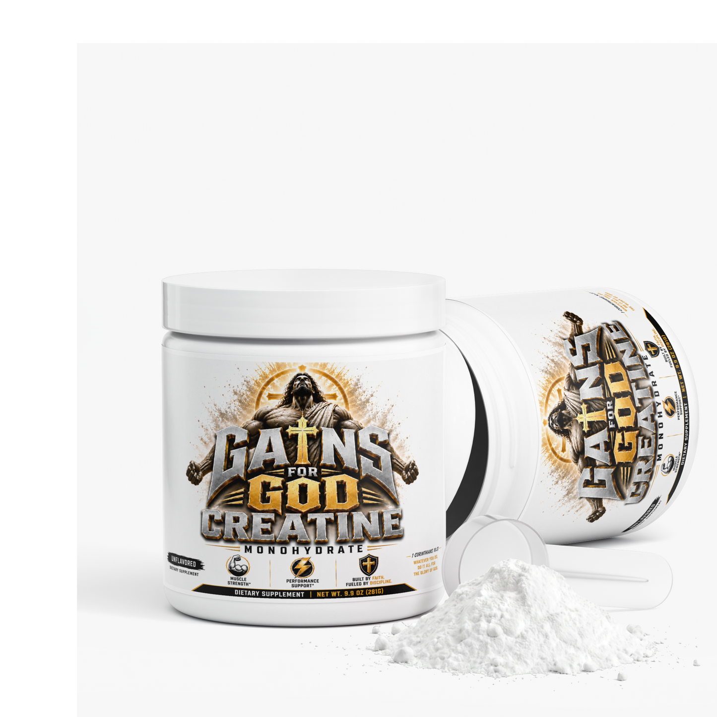 "Gains for God" Creatine Monohydrate