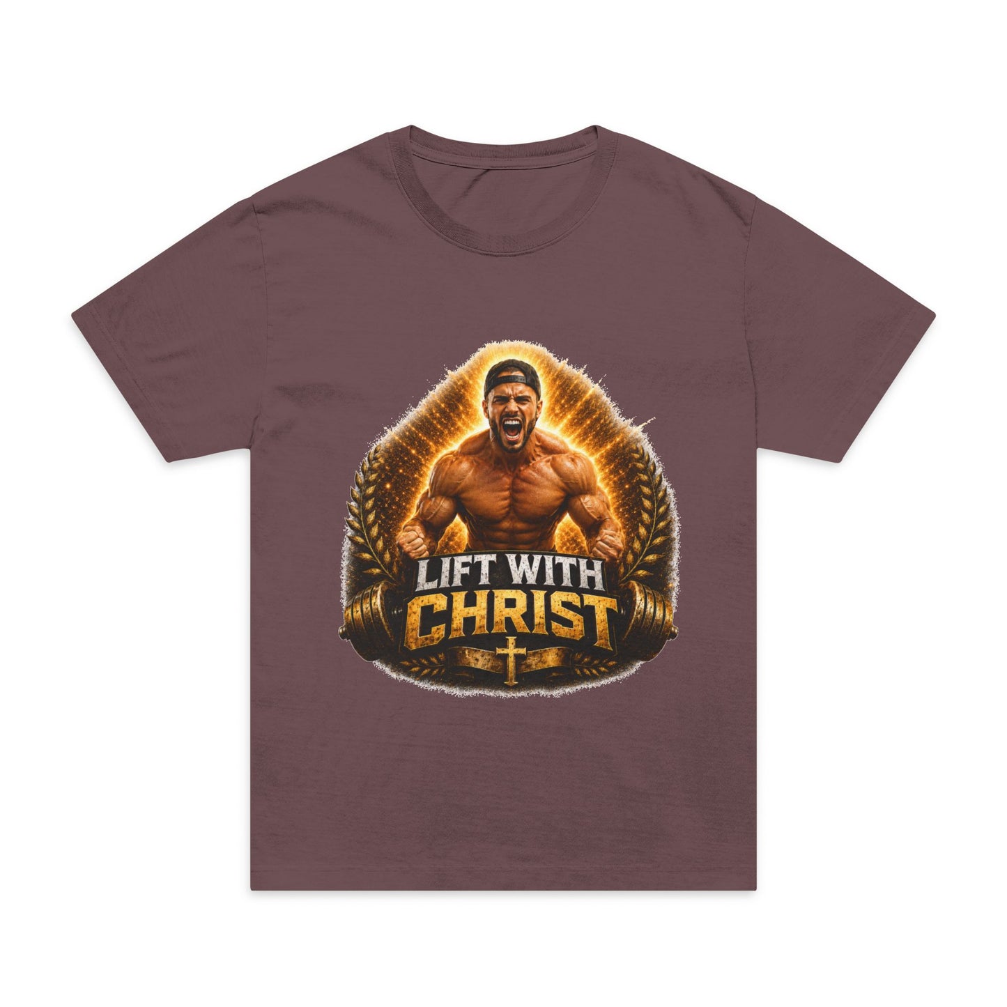Lift With Christ T‑Shirt — Christian Fitness Graphic Tee