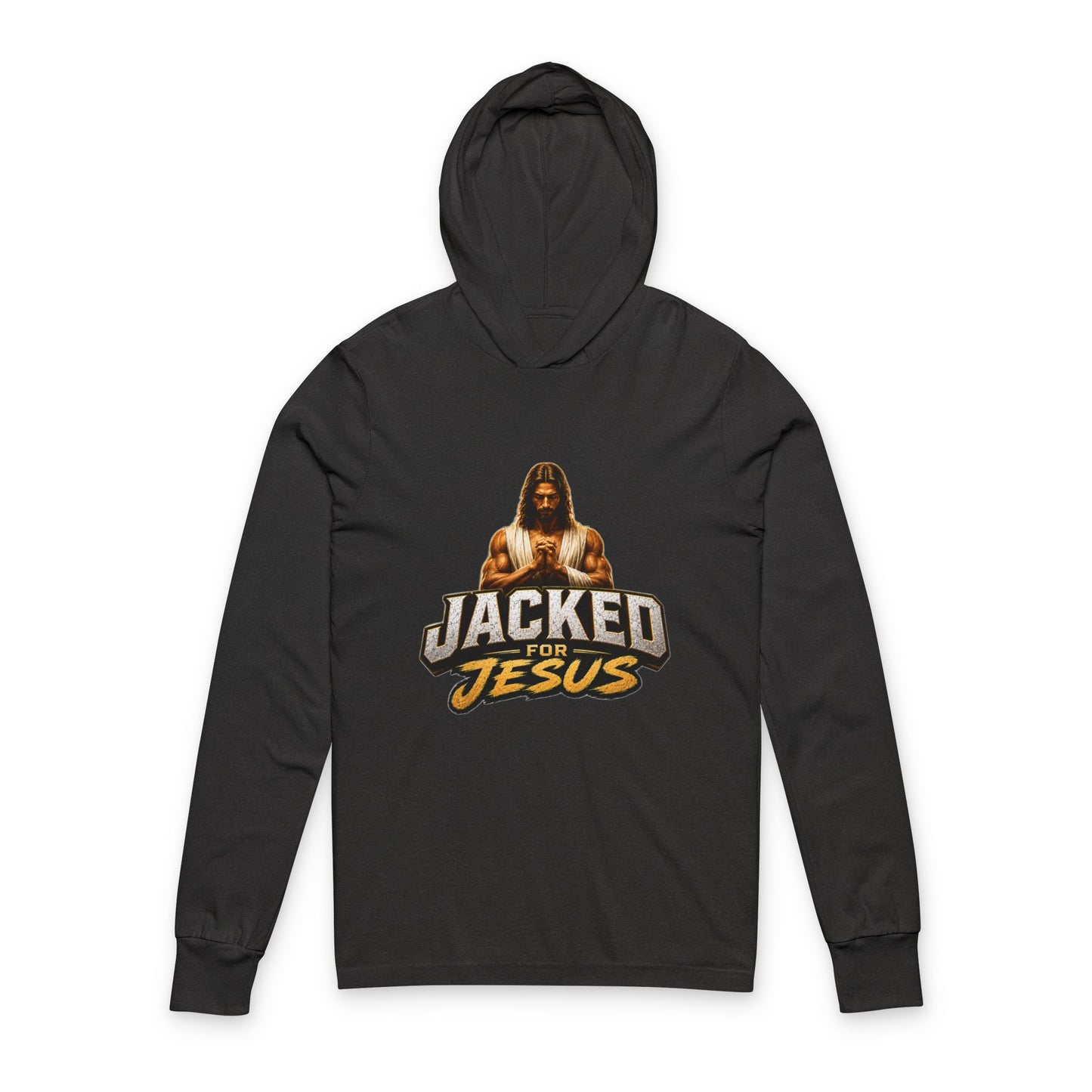 Jacked for Jesus Hooded Long Sleeve Tee
