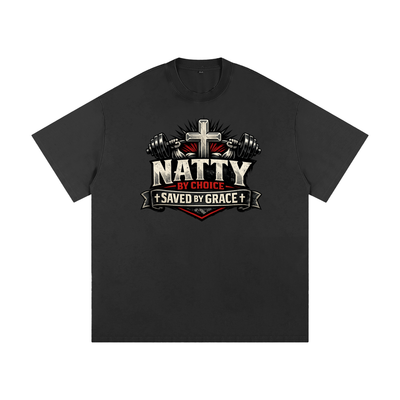 Natty by Choice - Saved by Grace Heavyweight Loose Fit T-Shirt