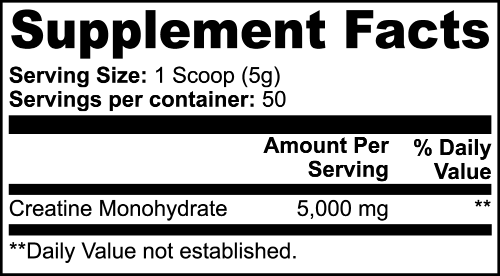 "Gains for God" Creatine Monohydrate