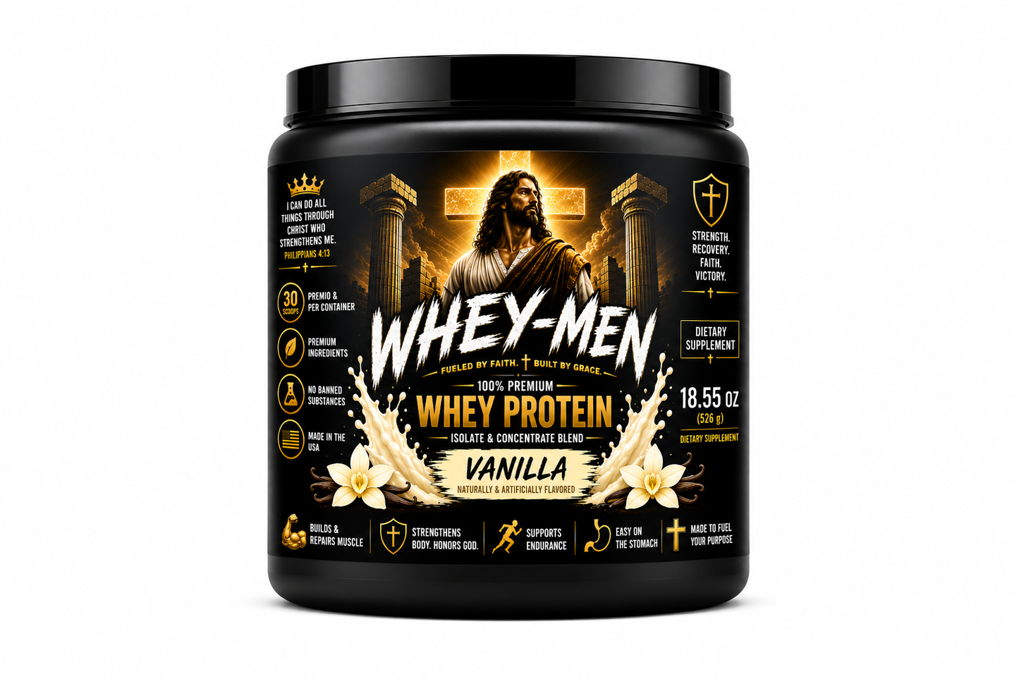 Whey-Men Performance Whey Protein Blend - 30 Scoops (Vanilla)