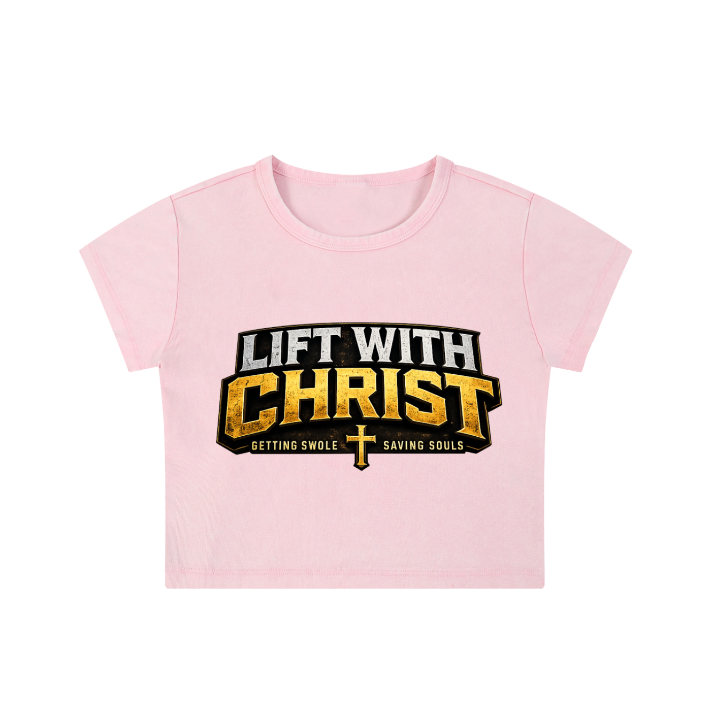 Women's Lift With Christ Snow Washed Crop Top