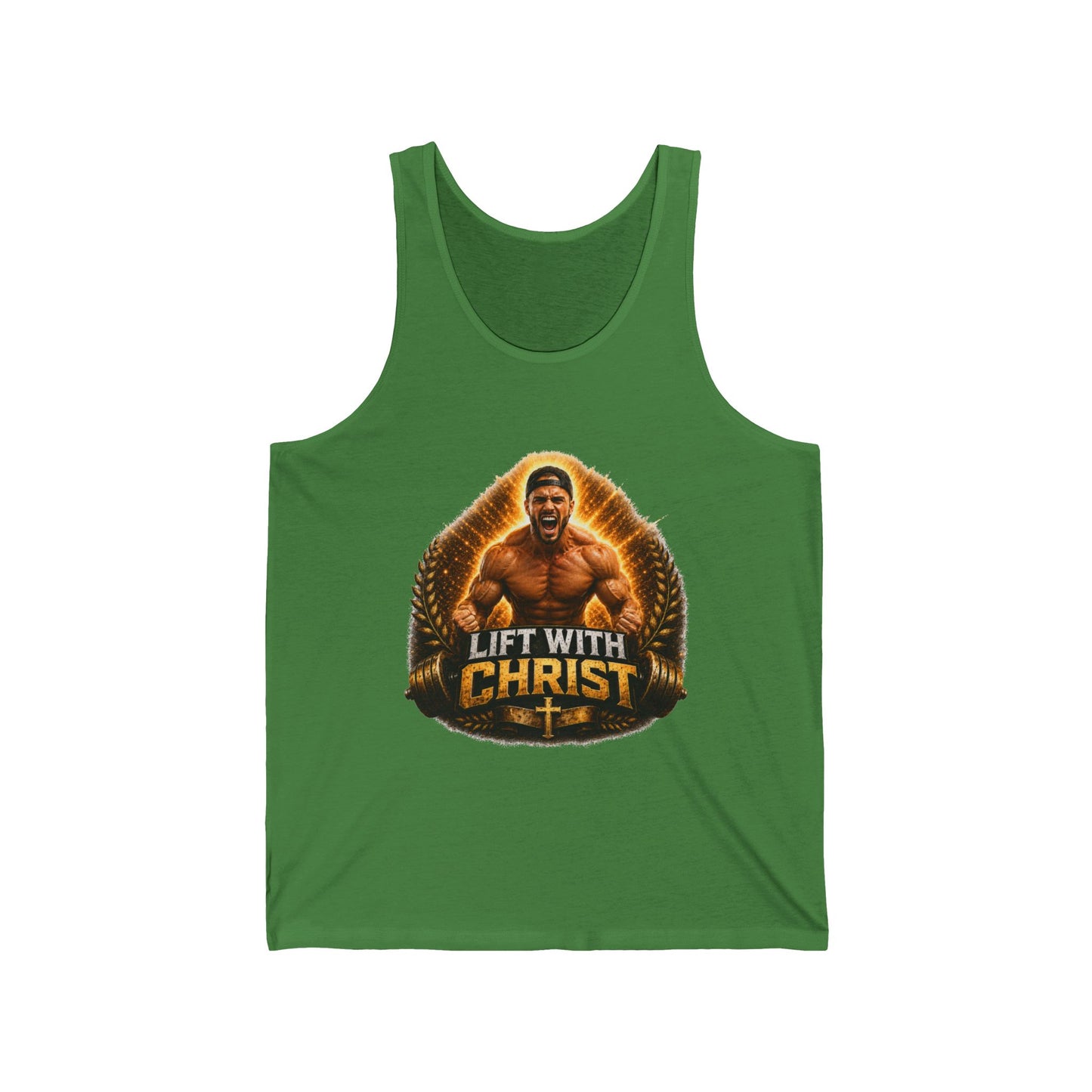 Christian Gym Tank Top — "Lift With Christ" Faith & Fitness Workout Tank