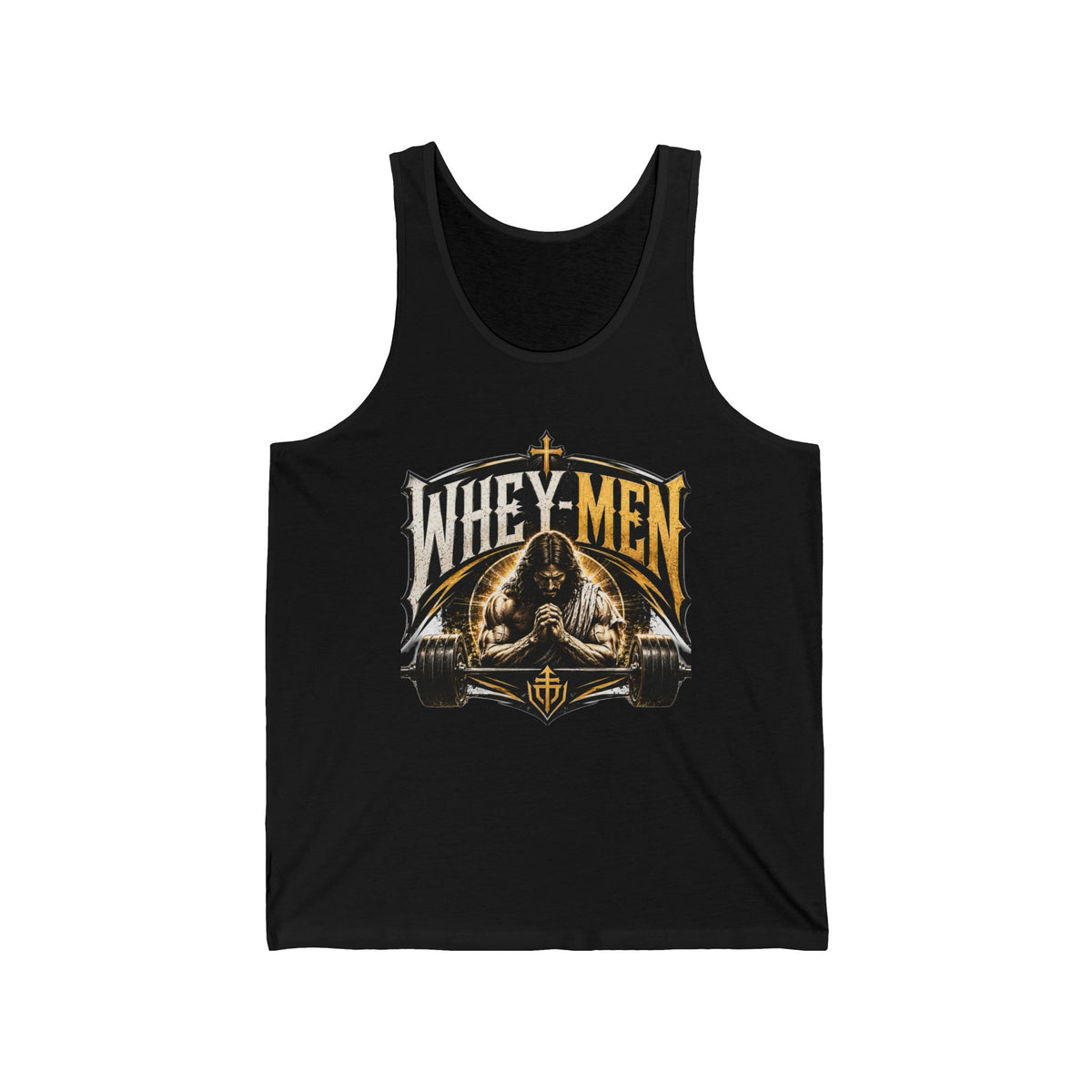 Whey-Men Gym Tank Top – Vintage Fitness Protein Humor Tank