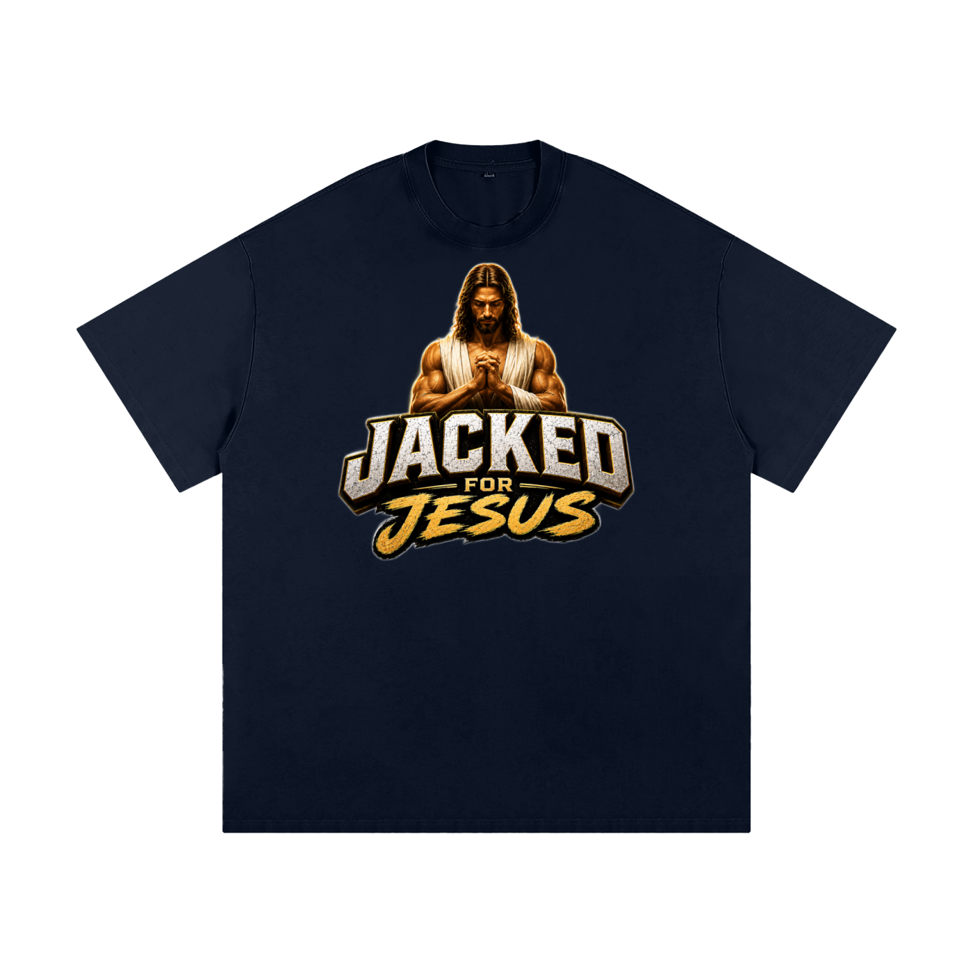 Jacked For Jesus Heavyweight Loose Fit T-Shirt