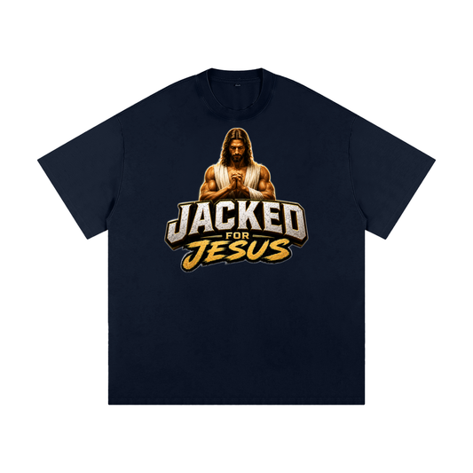 Jacked For Jesus Heavyweight Loose Fit T-Shirt