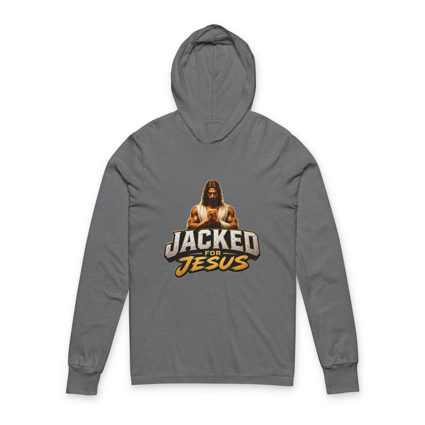 Jacked for Jesus Hooded Long Sleeve Tee