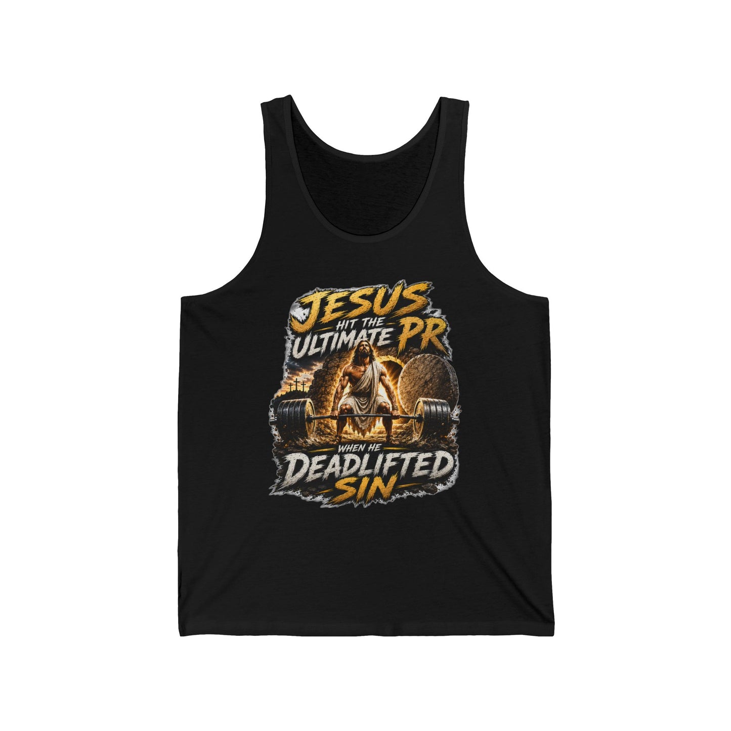 Jesus Deadlifted Sin Tank Top