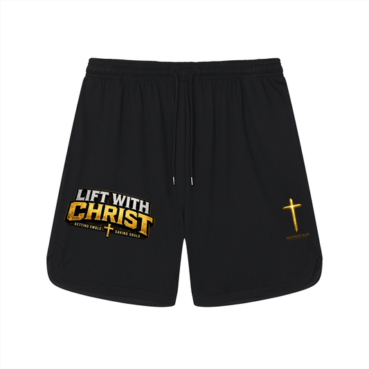 Lift With Christ Mesh-Lined Quick-Dry Performance Shorts