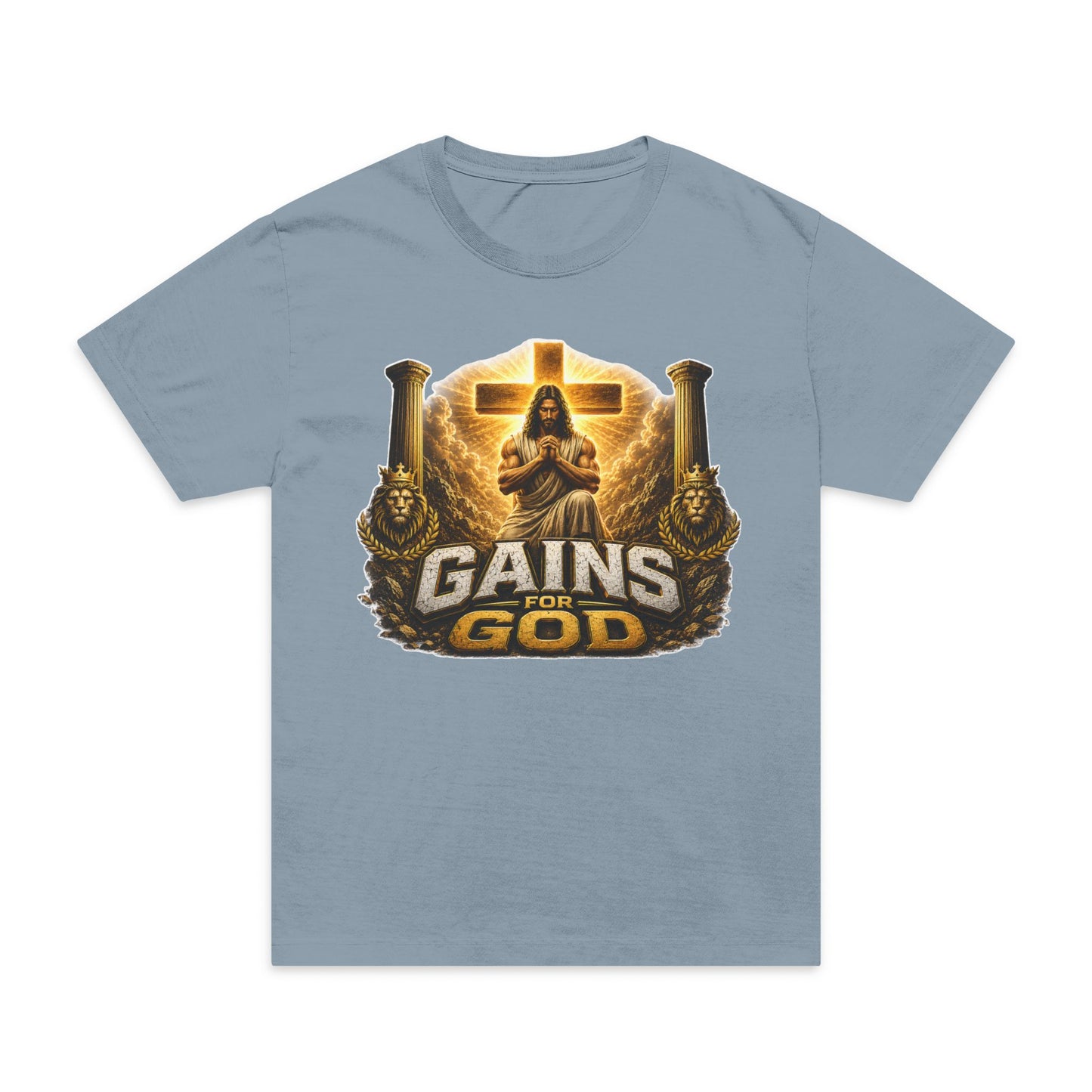 Gains for God T-Shirt — Faith & Fitness Workout Tee