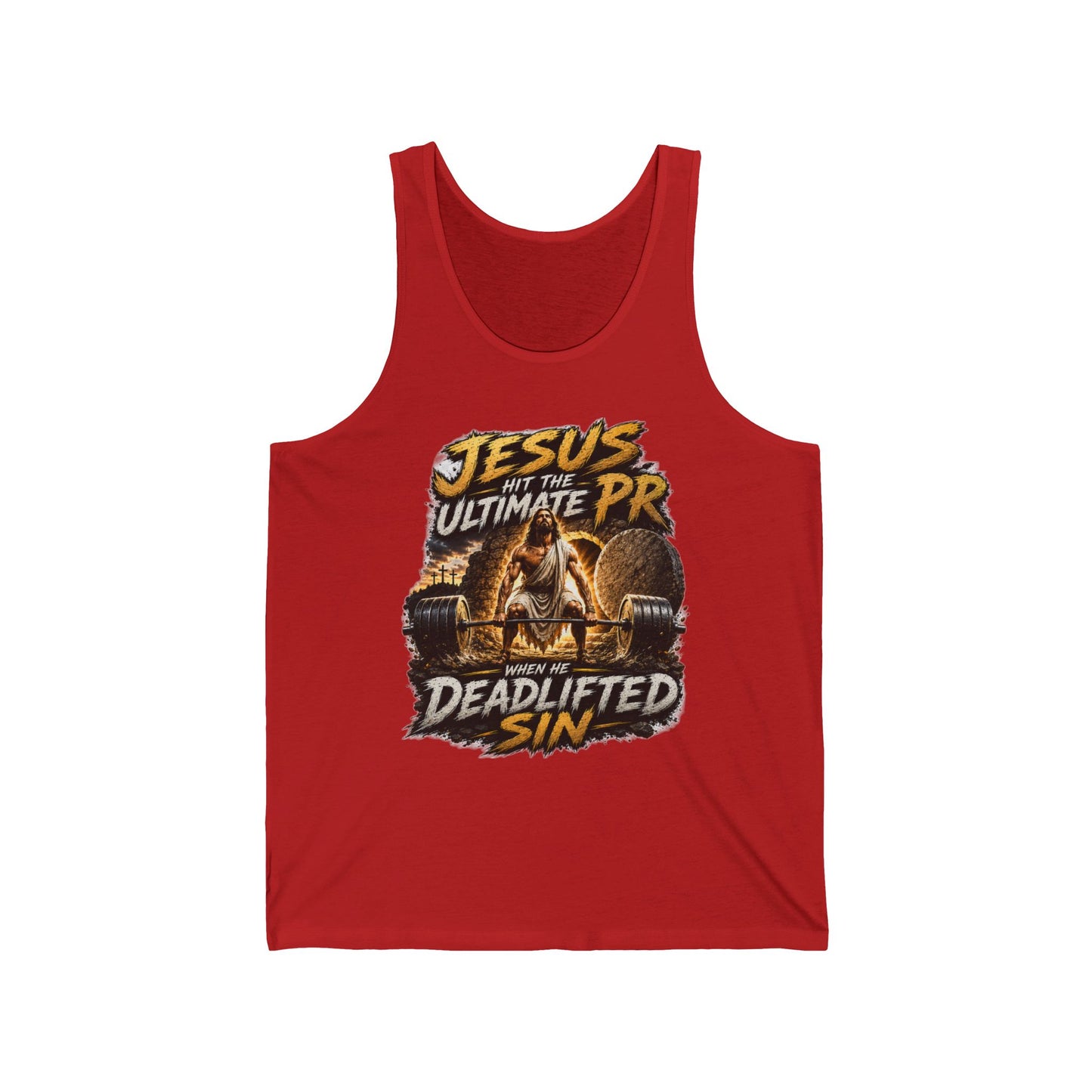 Jesus Deadlifted Sin Tank Top