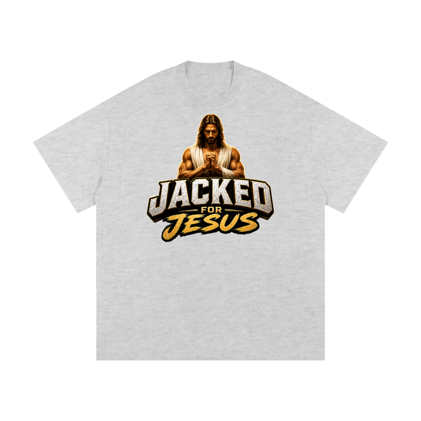 Jacked For Jesus Heavyweight Loose Fit T-Shirt