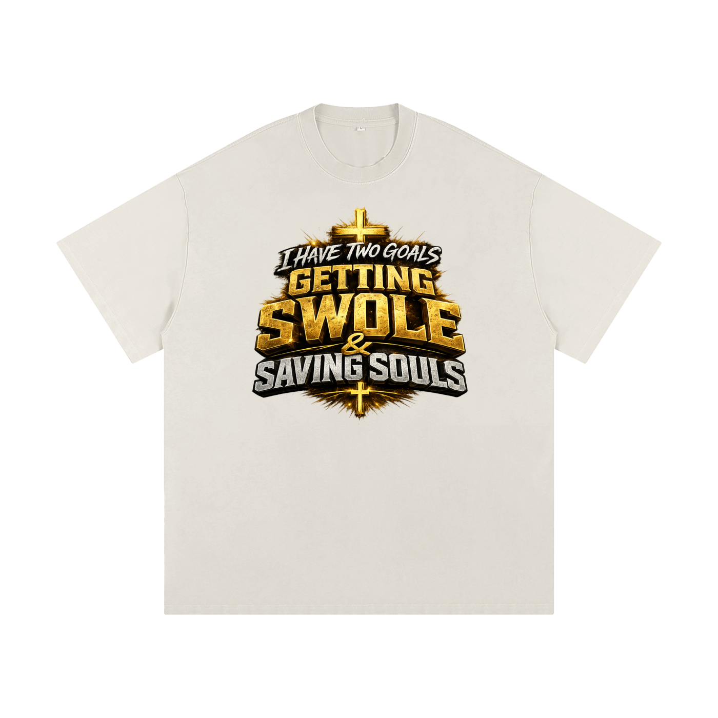 Getting Swole & Saving Souls Heavyweight Loose Fit T-Shirt