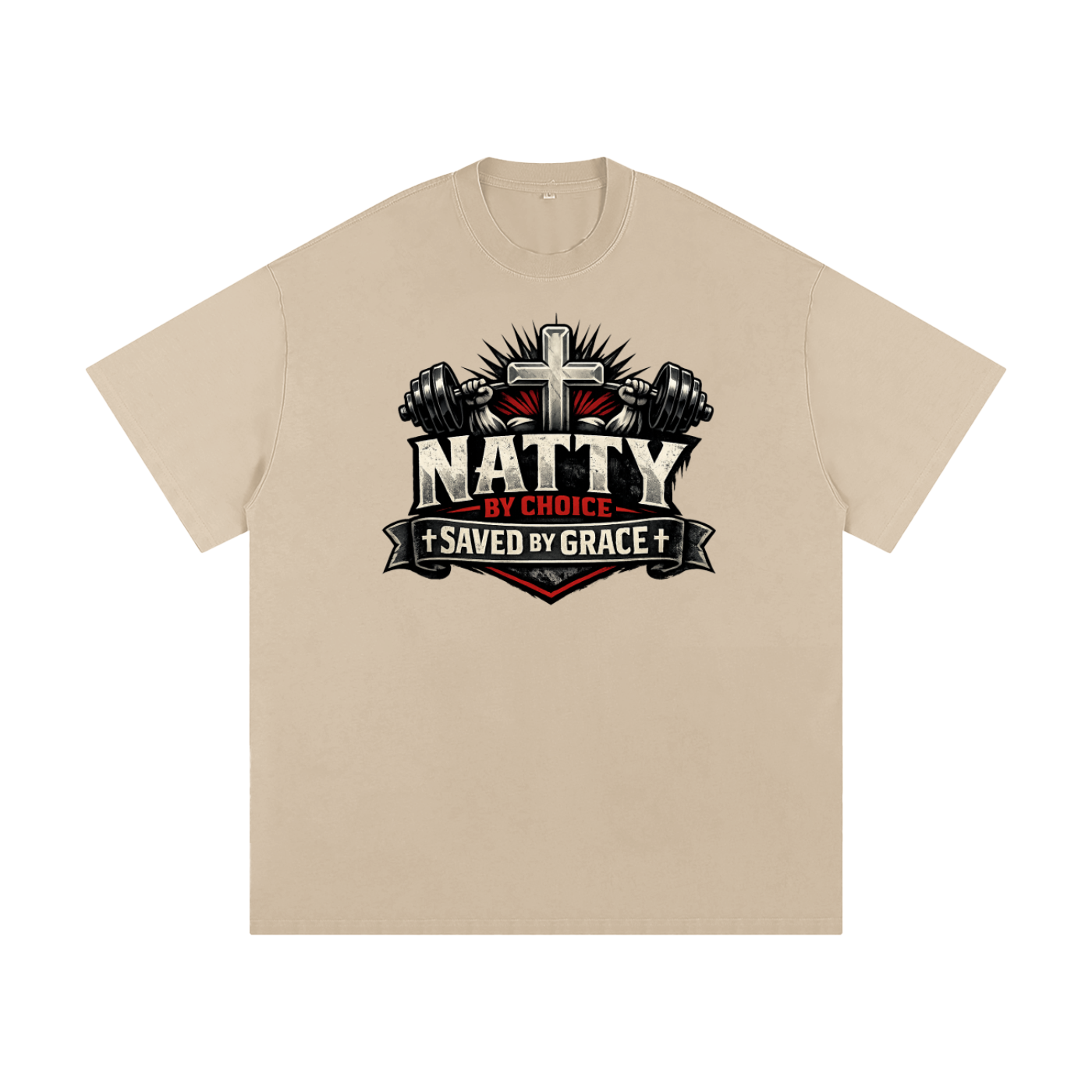 Natty by Choice - Saved by Grace Heavyweight Loose Fit T-Shirt