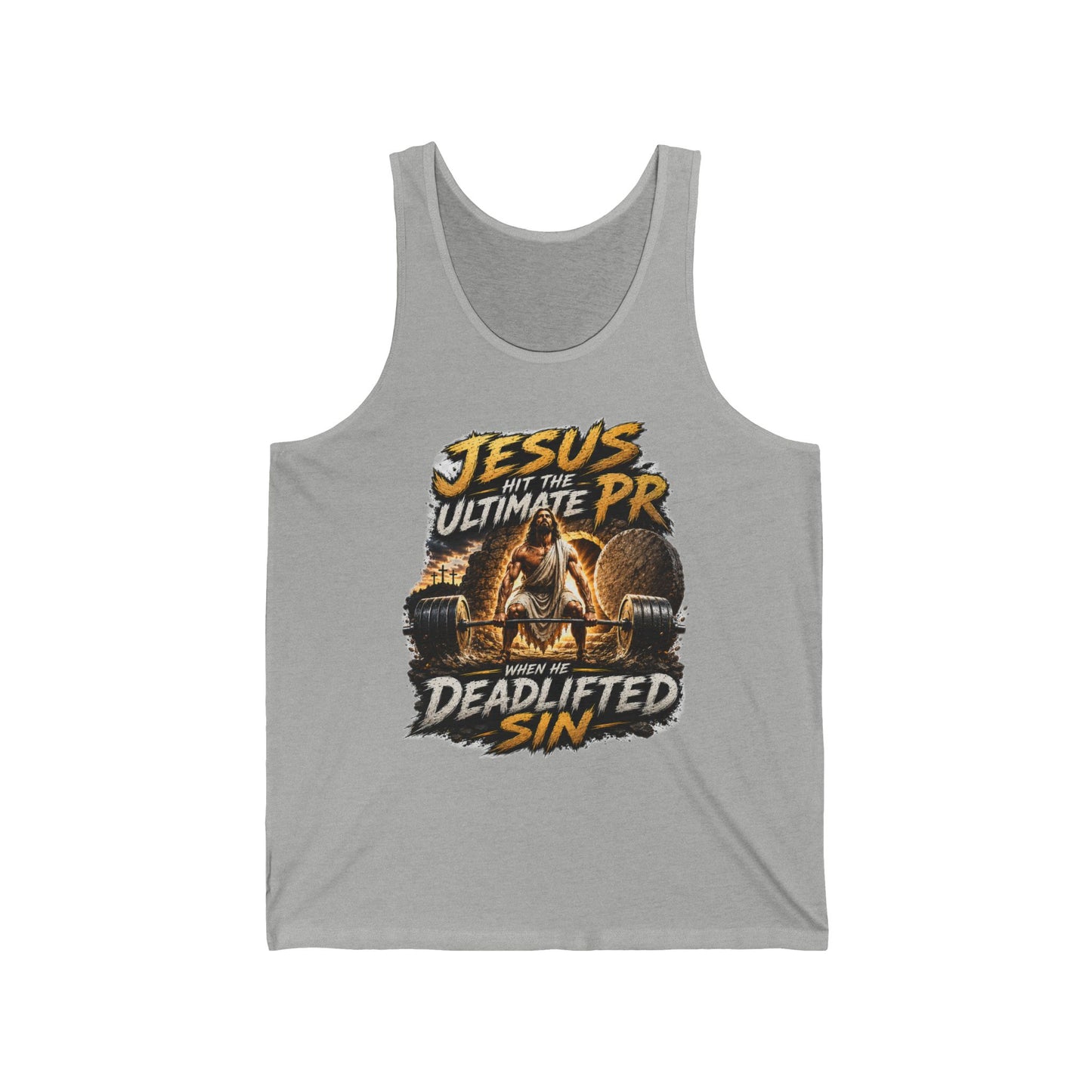 Jesus Deadlifted Sin Tank Top