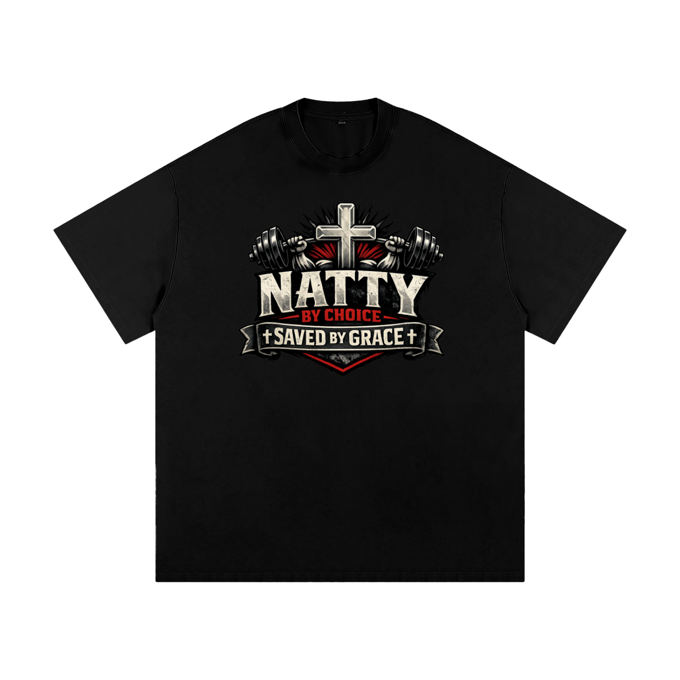 Natty by Choice - Saved by Grace Heavyweight Loose Fit T-Shirt