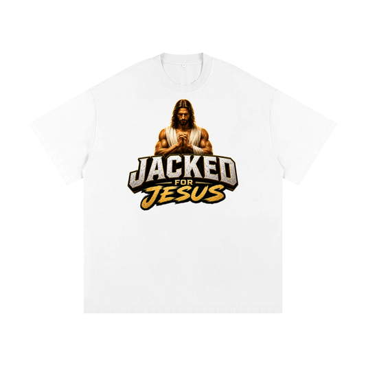 Jacked For Jesus Heavyweight Loose Fit T-Shirt