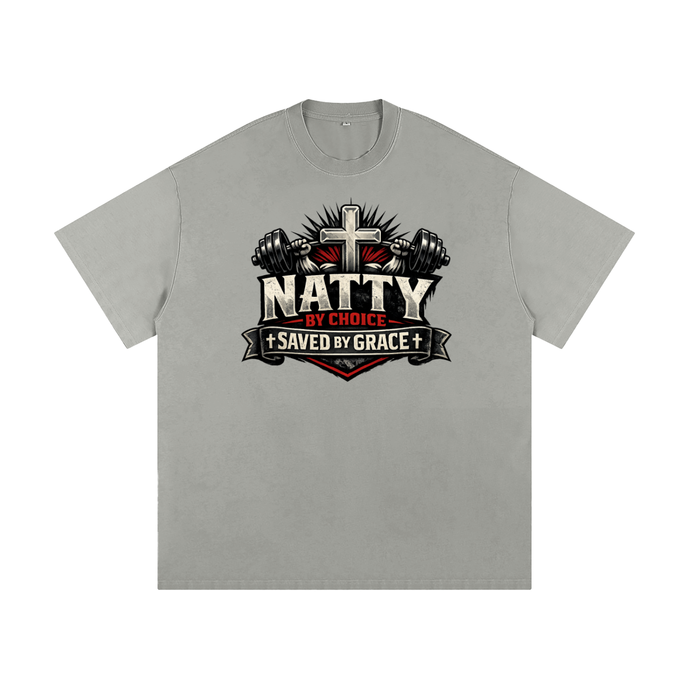 Natty by Choice - Saved by Grace Heavyweight Loose Fit T-Shirt